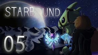 Starbound Beta - Part 5 - Sapbleeder explores the Snow/Tundra moon!