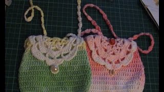 Вязание крючком. Сумочка для маленькой модницы. Часть 1