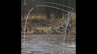 Рыбалка на ПАУКА  в начале апреля в малых протоках.........