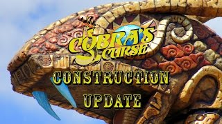 Busch Gardens Tampa Bay Cobra's Curse Construction Update 3.1.16 Going Face To Fang!