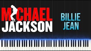 Michael Jackson - Billie Jean (Piano Tutorial Synthesia)