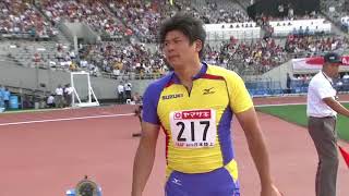 第97回日本陸上競技選手権大会 男子 やり投 決勝　1位