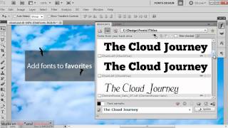 DiskFonts, hard disk font manager and viewer for Adobe CS5, CS4, CS3