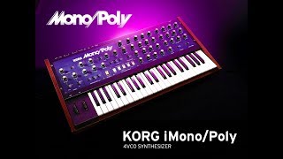 KORG iMono/Poly The BIG Soundtest for the iPad