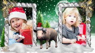 ??Бесплатный проект  ProShow Producer -Хрю-хрю или С Новым годом- Happy new year pigs  2019