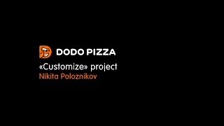 «Customize» project. Nikita Poloznikov. June 24, 2019