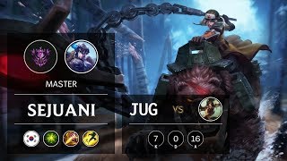 Sejuani Jungle vs Nidalee - KR Master Patch 9.12