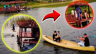 FLAGREI ELA E ELE NADANDO NO LAGO DE JACARÉ!