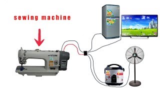 ways to turn sewing machines into high power generators