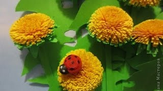 Квиллинг для начинающих_Пушистый цветок