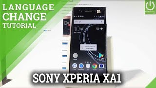 How to Change Language SONY Xperia XA1 - Set Language Settings
