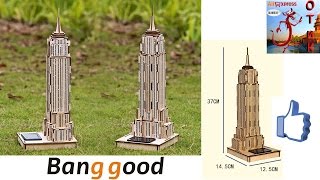 DIY 3D Solar Puzzle Noctilucous Empire State Building обзор. 3Д пазл Эмпайр-Стейт-Билдинг