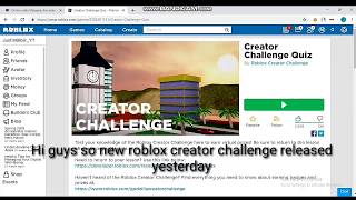 *Free catalog item* How to get all new roblox creator challenge item (Roblox Malaysia)