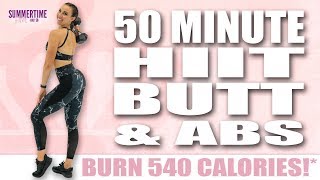 50 Minute HIIT Butt and Abs Workout ?Burn 540 Calories!* ?Sydney Cummings