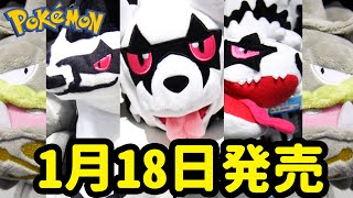【ポケモン剣盾】1月18日発売ガラルジグザグマ！ガラルマッスグマ！タチフサグマ！ガラルマタドガス！ぬいぐるみ【ポケモンセンターへgo】