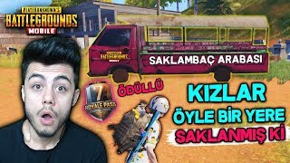 KIZLAR BAKIN NEREYE SAKLANMIŞ ! (ÖDÜLLÜ SAKLAMBAÇ) - PUBG Mobile