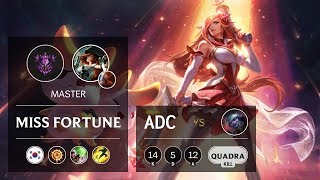 Miss Fortune ADC vs Tristana - KR Master Patch 9.12