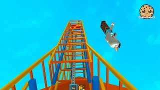 Rollercoaster Disaster ! Fail at Theme Park ! Roblox Game Play Video