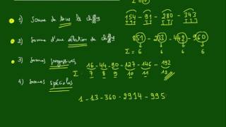 Logique - CHIFFRES - Méthode n°4 - Sommes
