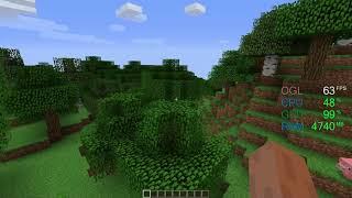 Intel UHD Graphics 610 -- Intel Celeron G4900 -- Minecraft FPS Test