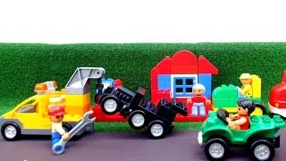 Про машинки - Мультик про машинки Lego - Строим новый автосервис Лего и ремонтируем машинки