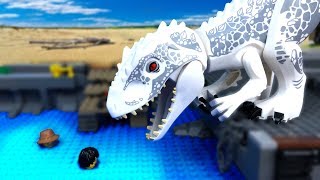 LEGO Мультики про ДИНОЗАВРОВ ? ЛЕГО Мир Юрского Периода -14 (Атака ИНДОМИНУСА)