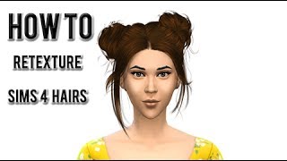 HOW TO: Create Sims 4 hair texture / retexture Sims 4 hair meshes