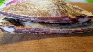 Вяленые свиные ребра. Рецепт. Вяленое мясо.
