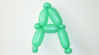 Буква А из шарика