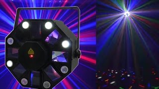 GENSSI LPXB12RG LED DJ Light, Strobe and Laser Combo