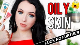 BEST FOUNDATIONS FOR OILY SKIN! Drugstore & High End Options