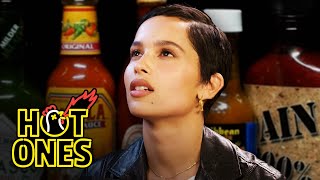 Zoë Kravitz Gets Trippy While Eating Spicy Wings | Hot Ones