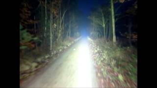 360W LED + 400W HID spot bicycle light - not really a nightride