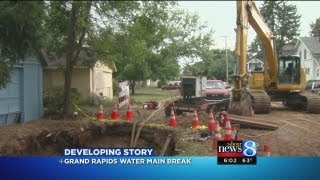 Water main breaks in Grand Rapids