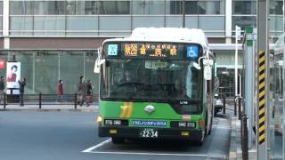 三菱ふそうR-L118　研修中　秋葉原駅発車／Toei bus Mitsubishi Fuso at Akihabara