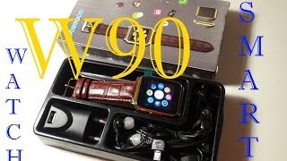 W90 Smart watch phone W90 android умные часы телефон на 1 сим карту это не dz09