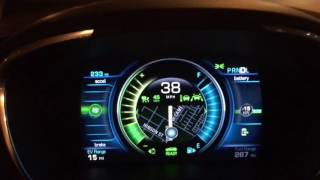 Chevy Volt with Auto Pilot (Adaptive Cruise Control) at night