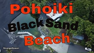 Pohoiki black sand beach big island Hawai'i