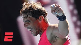 Rafael Nadal dominates Pablo Carreno Busta in straight sets | 2020 Australian Open Highlights