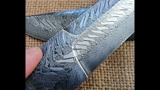 Ковка мозаичного клинка из дамасской стали. Часть 2