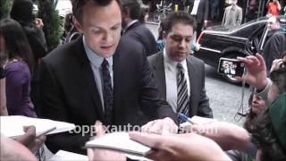 Joel McHale - Signing Autographs at NBC Upfront in NYC