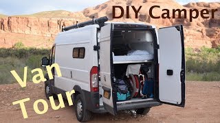 VAN TOUR | NYC contractor builds short 136 Promaster DIY Camper
