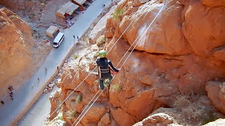 Escalade maroc  todra   todgha   la via ferrata des gorges du todra