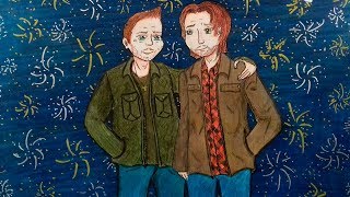 Братья Винчестеры для Шиппи :) || Сериал "Сверхъестественное" разворот || Рисунок