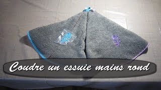 Coudre un essuie mains rond avec du tissu éponge