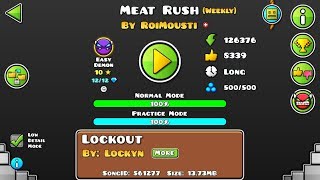 [GD] MEAT RUSH BY ROIMOUSTI (WEEKLY DEMON) (COIN) | GEOMETRY DASH 2.13