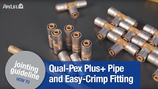 How to Video – Qual-Pex Plus+ ‘Easy-Lay’ pipe & Easy-Crimp Fitting. Connection made with Crimp Tool