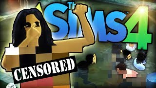 THE SKINNY DIP POOL PARTY! [The Sims 4 - Bendy and the Ink Machine Challenge]
