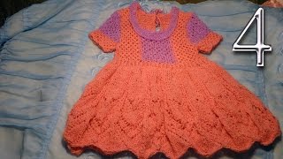 Как связать платье для девочки (детское платьице) Часть 4