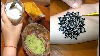Супер-быстро Готовим Хну Мехенди Рисуем на теле Временное тату в домашних условиях Henna /